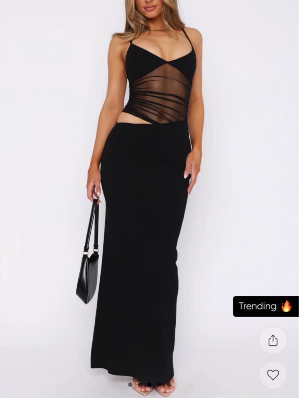 Call Me Up Maxi Dress Black